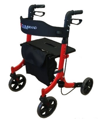 Red Gum Side Folding Rollator
