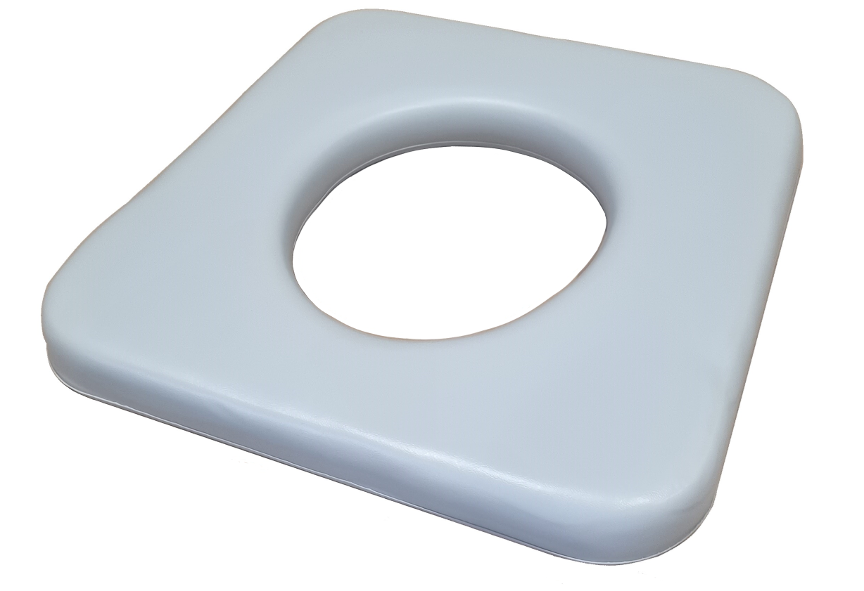 Aspire Over Toilet Aid Clip On Padded Seat - Grey